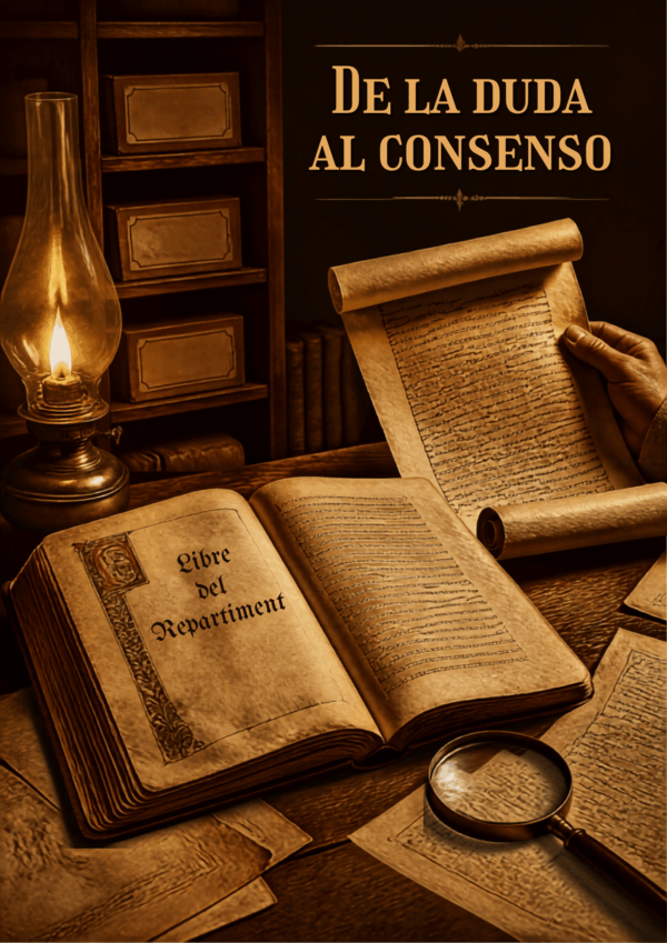 Pergamino histórico relacionado con los primeros testimonios escritos del valenciano medieval.
