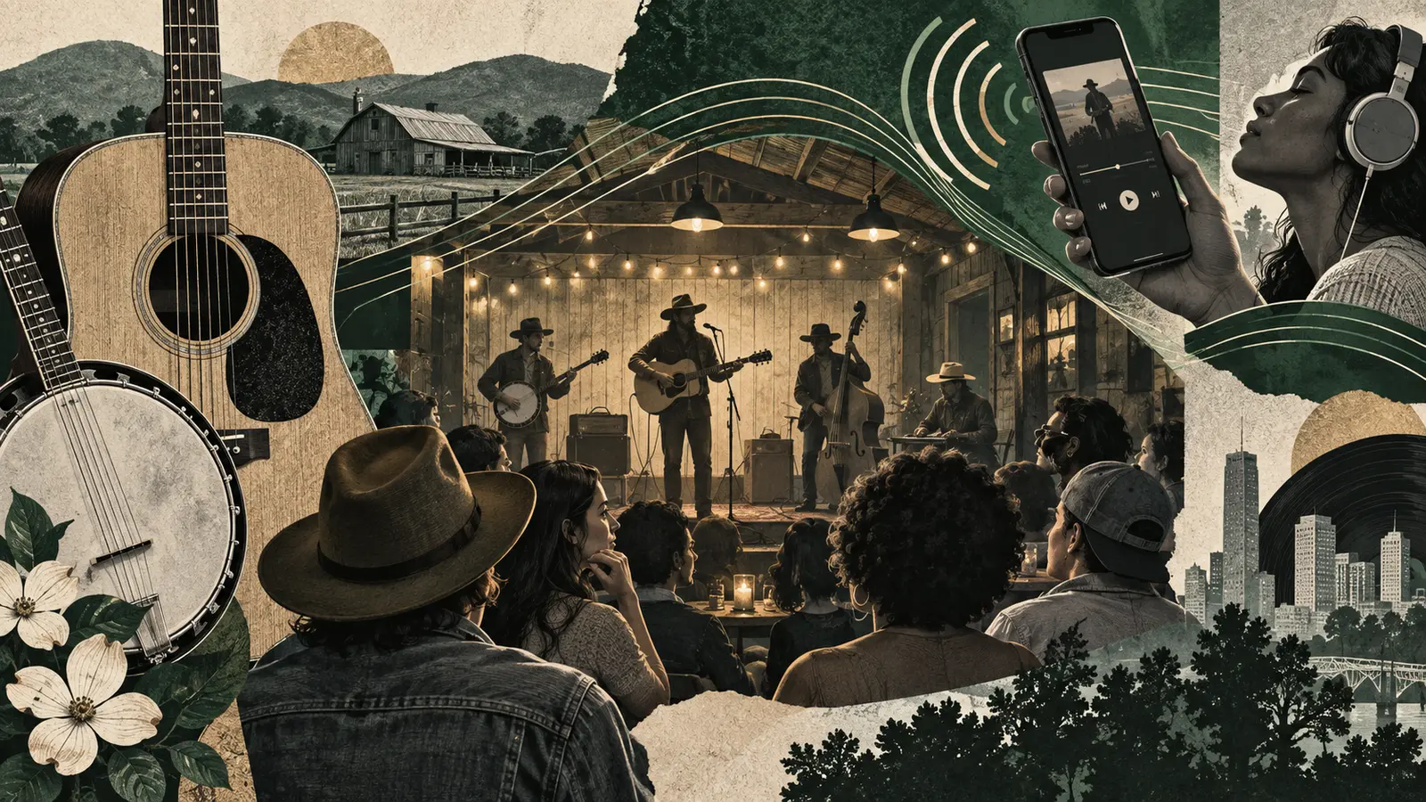 Música country acústica conectada con nuevas audiencias mediante streaming