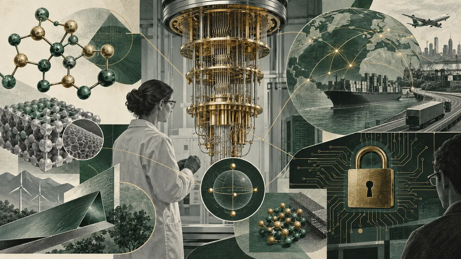 Aplicaciones investigadas de la computación cuántica en ciencia, logística y ciberseguridad