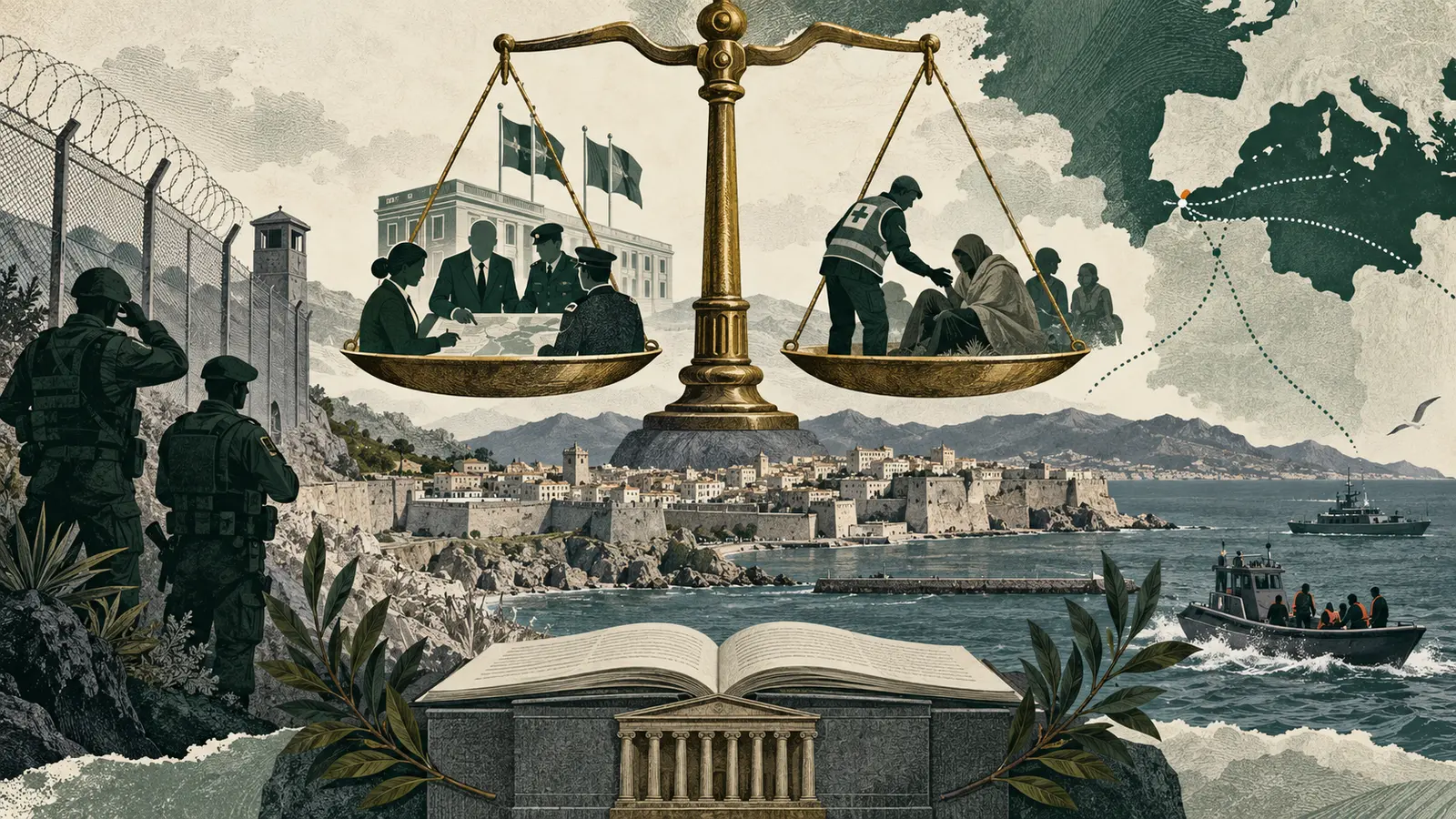 Coordinación institucional, seguridad y asistencia humanitaria en la frontera de Ceuta